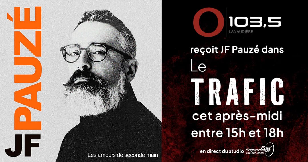 JF Pauzé est venu nous parler de son album  “Les amours de seconde main” – PARTIE 2